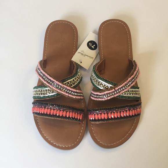 Universal Thread Zelma Beaded Slide Sandals - Picture 2 of 4